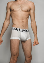 Bamboo Fiber Boxer Briefs White | VALMONT